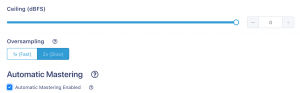 Oversampling Settings